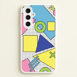 Geometric Abstract Shapes Pattern  - Abstract Patterns Phone Case for Galaxy A16