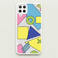 Geometric Abstract Shapes Pattern  - Abstract Patterns Phone Case for Galaxy A12