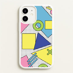 Geometric Abstract Shapes Pattern  - Abstract Patterns Phone Case for iPhone 12 Mini