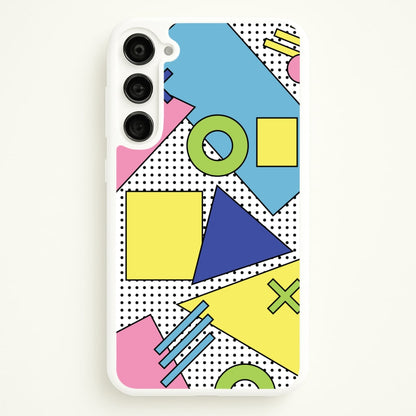 Geometric Abstract Shapes Pattern  - Abstract Patterns Phone Case for Galaxy S23