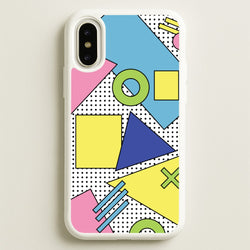 Geometric Abstract Shapes Pattern  - Abstract Patterns Phone Case for iPhone X / XS