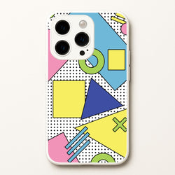 Geometric Abstract Shapes Pattern  - Abstract Patterns Phone Case for iPhone 15 Pro