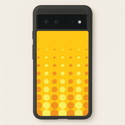 Yellow And Orange Dots Abstract Pattern  - Abstract Patterns Phone Case for Google Pixel 6