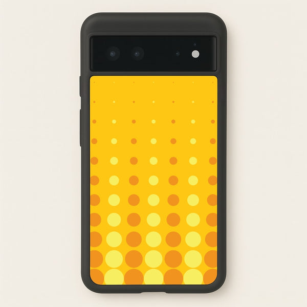 Yellow And Orange Dots Abstract Pattern  - Abstract Patterns Phone Case for Google Pixel 6