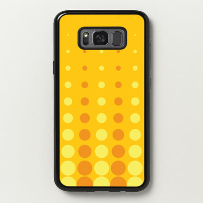 Yellow And Orange Dots Abstract Pattern  - Abstract Patterns Phone Case for Galaxy S8