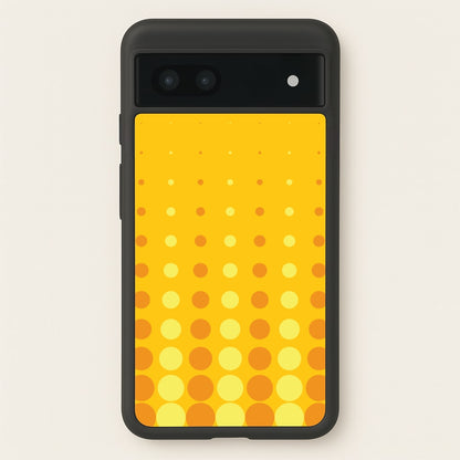 Yellow And Orange Dots Abstract Pattern  - Abstract Patterns Phone Case for Google Pixel 7a