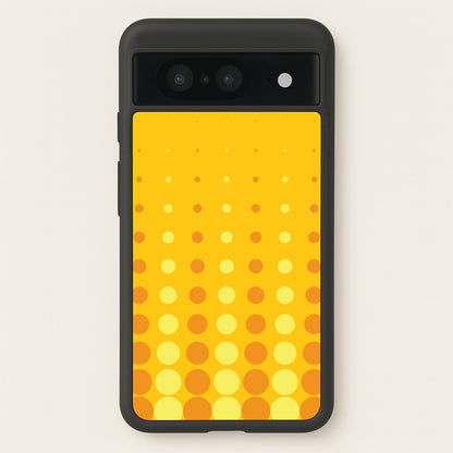 Yellow And Orange Dots Abstract Pattern  - Abstract Patterns Phone Case for Google Pixel 8