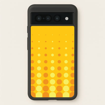 Yellow And Orange Dots Abstract Pattern  - Abstract Patterns Phone Case for Google Pixel 7 Pro