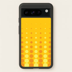 Yellow And Orange Dots Abstract Pattern  - Abstract Patterns Phone Case for Google Pixel 8 Pro