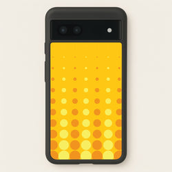 Yellow And Orange Dots Abstract Pattern  - Abstract Patterns Phone Case for Google Pixel 6a