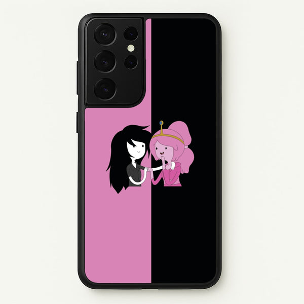 Marceline And Bubblegum  - Adventure Time Phone Case for Galaxy S21 Ultra