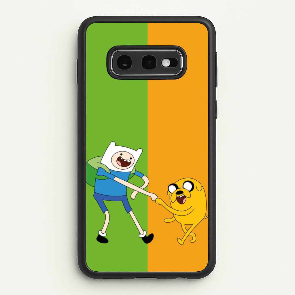 Jake The Dog And Finn The Human  - Adventure Time Phone Case for Galaxy S10e