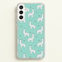 Mint Alpaca Pattern  -  Phone Case for Galaxy A36
