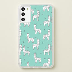 Mint Alpaca Pattern  -  Phone Case for Galaxy S20
