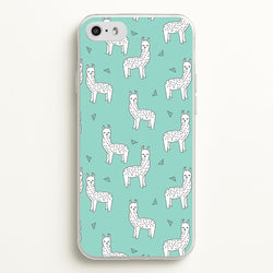 Mint Alpaca Pattern  -  Phone Case for iPhone 5 / 5s / SE 2016