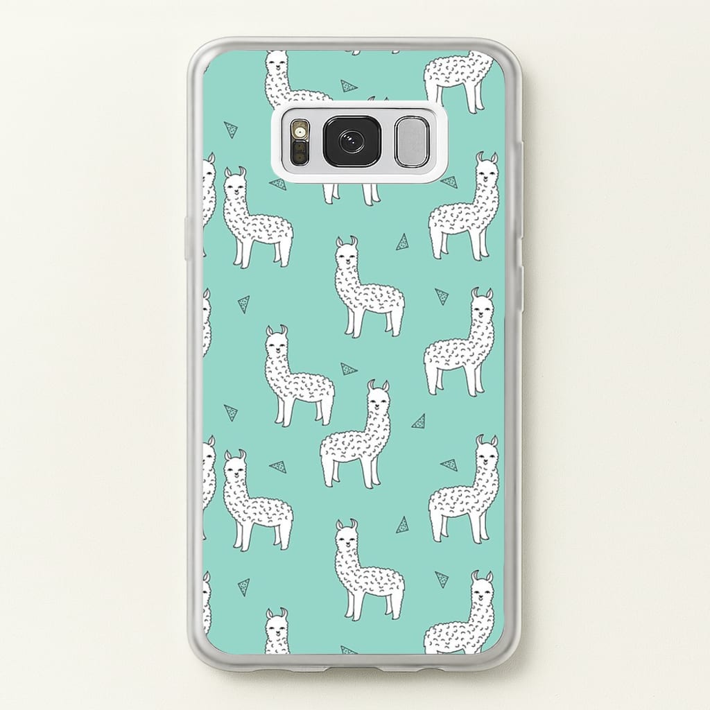 Mint Alpaca Pattern  -  Phone Case for Galaxy S8 Plus