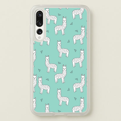 Mint Alpaca Pattern  -  Phone Case for Huawei P20 Pro