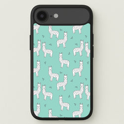 Mint Alpaca Pattern Phone Case for iPhone 17 Air