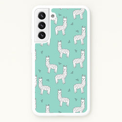 Mint Alpaca Pattern  -  Phone Case for Galaxy S22 Plus