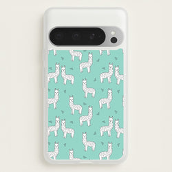 Mint Alpaca Pattern  -  Phone Case for Google Pixel 9 Pro XL