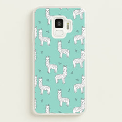 Mint Alpaca Pattern  -  Phone Case for Galaxy S9
