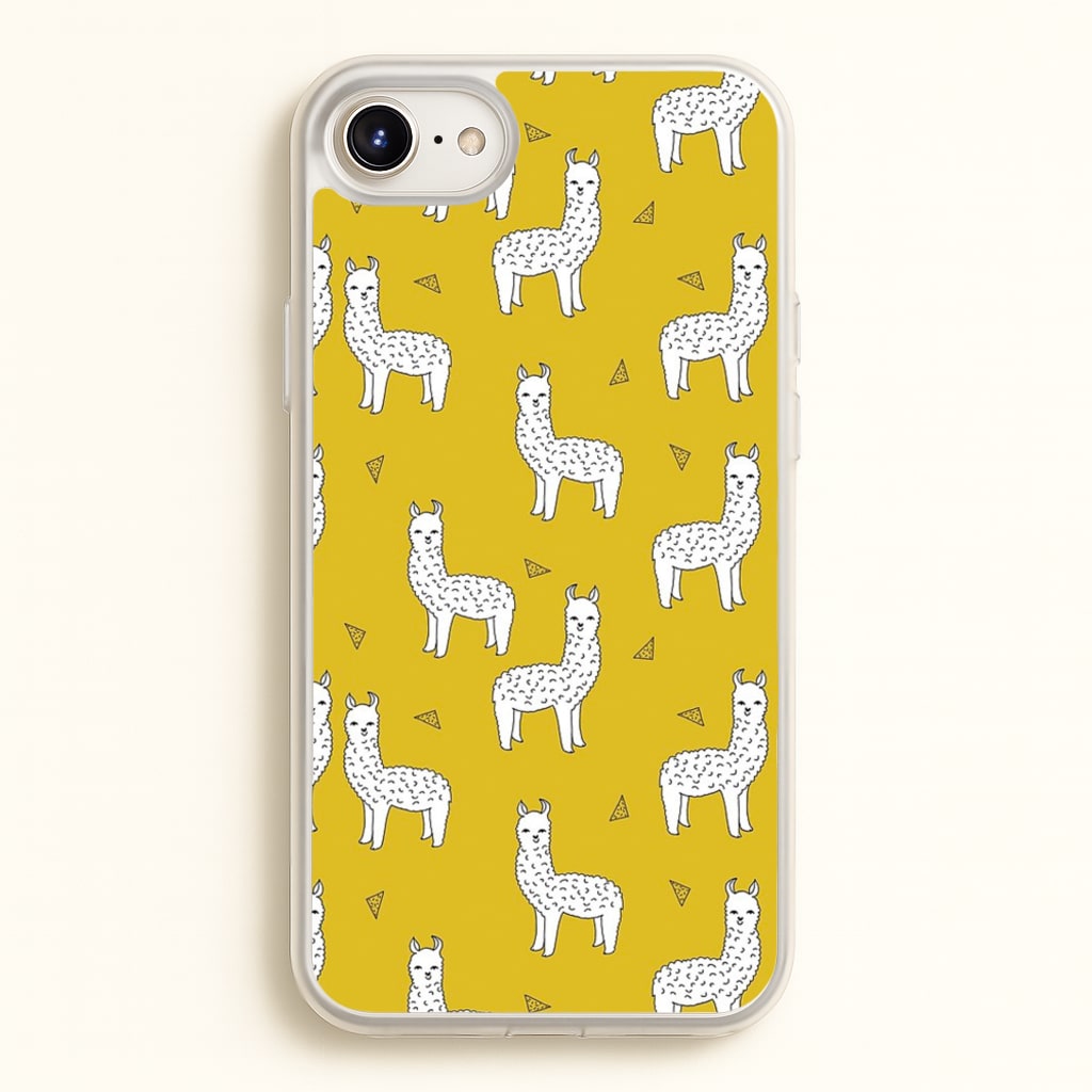 Mustard Alpaca Pattern  -  Phone Case for iPhone 6 Plus / 7 Plus / 8 Plus
