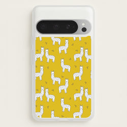 Mustard Alpaca Pattern  -  Phone Case for Google Pixel 9 Pro XL
