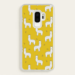 Mustard Alpaca Pattern  -  Phone Case for Galaxy S9 Plus