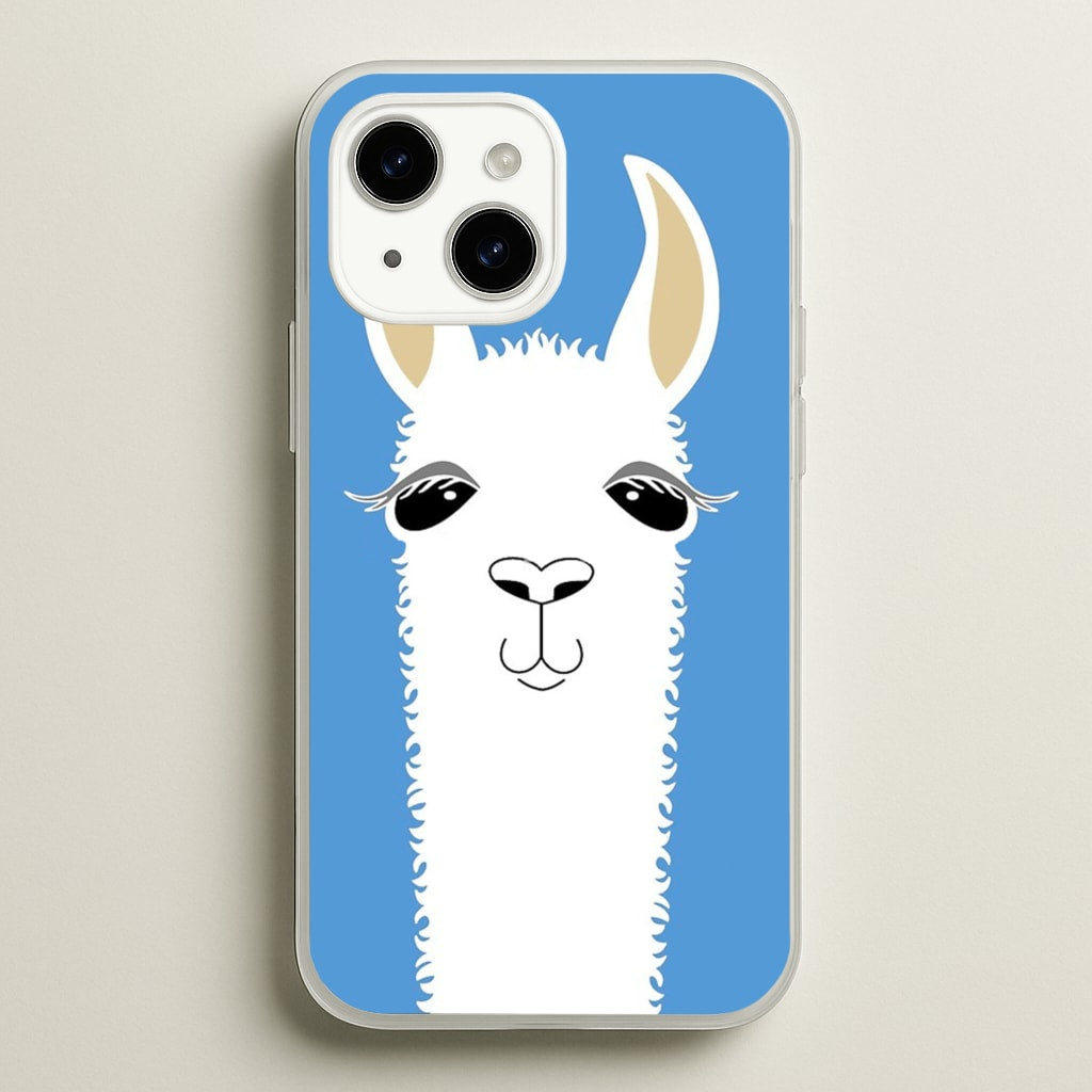 Llama Portrait  -  Phone Case for iPhone 15