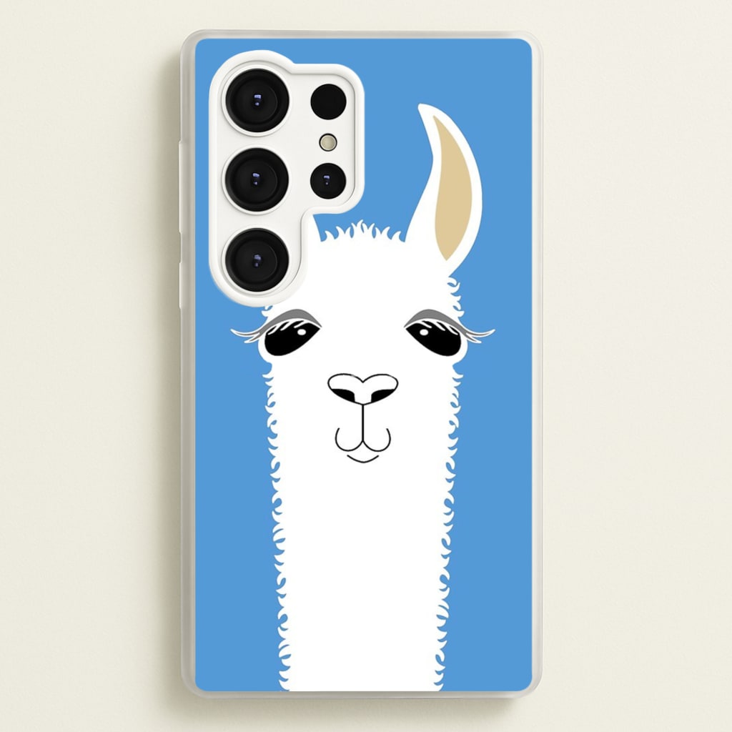 Llama Portrait  -  Phone Case for Galaxy S25 Ultra