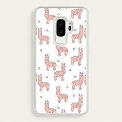 Pale Pink Alpaca Pattern  -  Phone Case for Galaxy S9 Plus