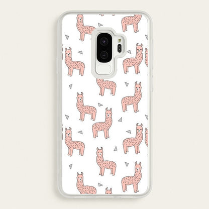 Pale Pink Alpaca Pattern  -  Phone Case for Galaxy S9 Plus