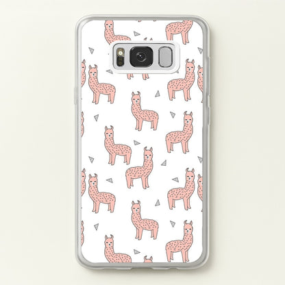 Pale Pink Alpaca Pattern  -  Phone Case for Galaxy S8