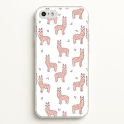 Pale Pink Alpaca Pattern  -  Phone Case for iPhone 5 / 5s / SE 2016