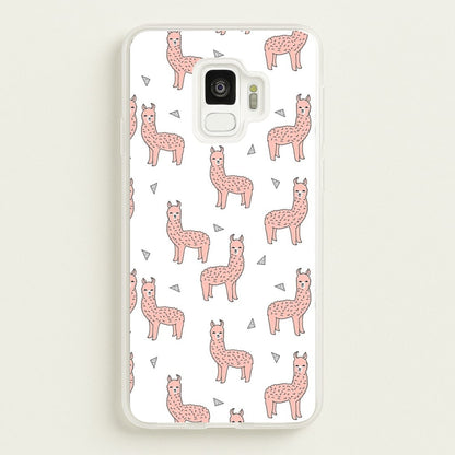 Pale Pink Alpaca Pattern  -  Phone Case for Galaxy S9