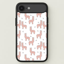 Pale Pink Alpaca Pattern Phone Case for iPhone 17 Air