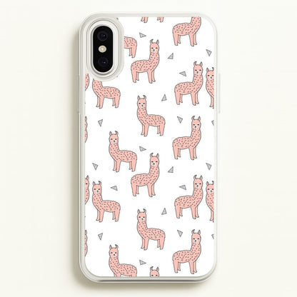 Pale Pink Alpaca Pattern  -  Phone Case for iPhone XS Max