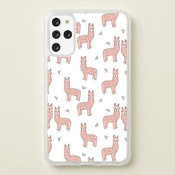 Pale Pink Alpaca Pattern  -  Phone Case for Galaxy S20 Plus