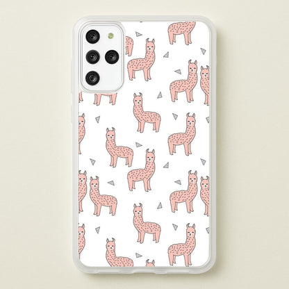 Pale Pink Alpaca Pattern  -  Phone Case for Galaxy S20 Plus
