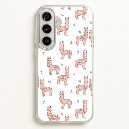 Pale Pink Alpaca Pattern  -  Phone Case for Galaxy A56