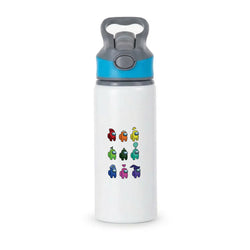 Among Gaming characters Active Water Bottle - Blue