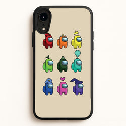Among Gaming characters  - Among Us Phone Case for iPhone XR