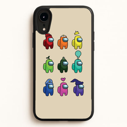 Among Gaming characters  - Among Us Phone Case for iPhone XR
