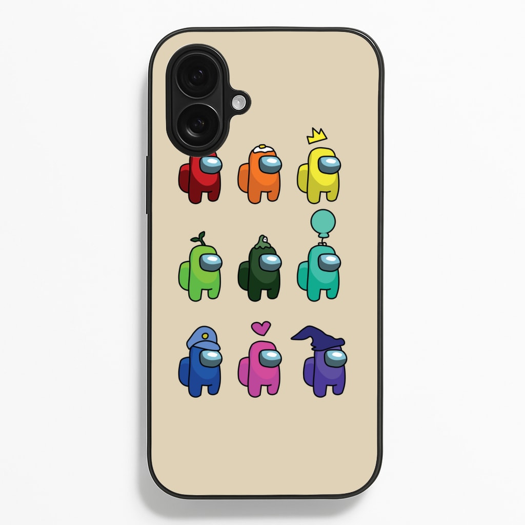 Among Gaming characters  - Among Us Phone Case for iPhone 16 Plus