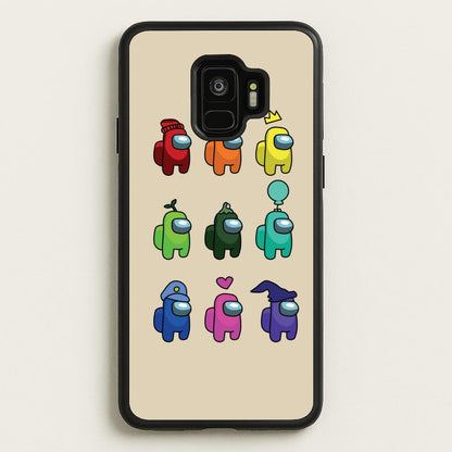 Among Gaming characters  - Among Us Phone Case for Galaxy S9