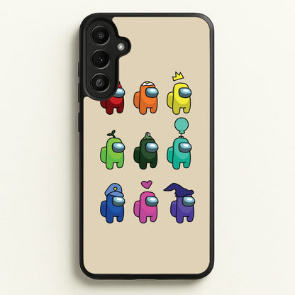 Among Gaming characters  - Among Us Phone Case for Galaxy A34