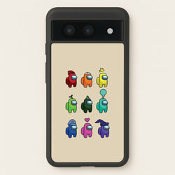 Among Gaming characters  - Among Us Phone Case for Google Pixel 8a