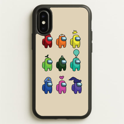 Among Gaming characters  - Among Us Phone Case for iPhone X / XS