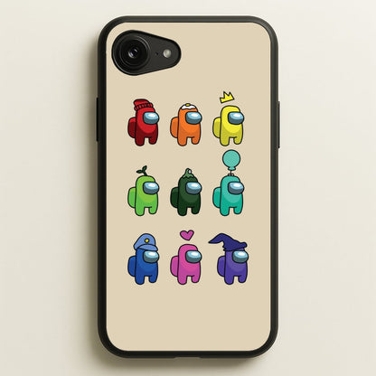 Among Gaming characters  - Among Us Phone Case for iPhone 16e
