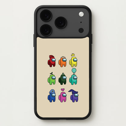 Among Gaming characters Phone Case for iPhone 17 Pro